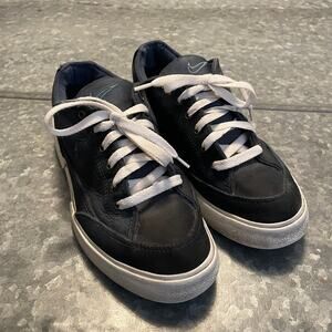 Vintage 1998 NIKE GTS Lite Nubuck Sneakers Shoes US 8 Blue Leather Y2K Deck Boat